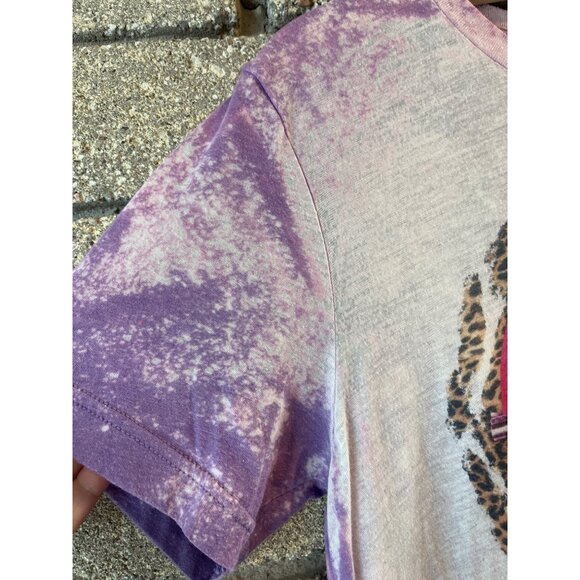 Guns N Roses Tie-Dye Effect T-Shirt Purple Pink Graphic M Bella+Canvas Cotton/Po - Picture 5 of 7